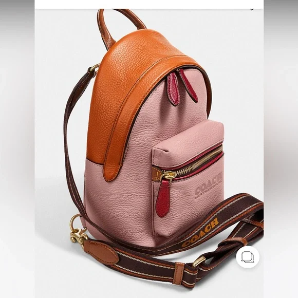 COACH COLOR BLOCKED BACKPACK W/MATCHING MINI Coach | Bags | Coach Color Blocked Backpack Wmatching Mini  main image 4